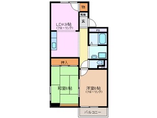 阿倉川駅 徒歩9分 3階の物件間取画像